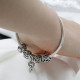 Pulseras de plata esterlina 925 para mujer, abalorios colgantes, cuentas de corazón de flores, circonita deslumbrante, regalo de joyería artesanal para mujer, regalo de boda - malaquita tienda 36