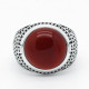 Anillos de Onyx Natural para mujer, anillo de piedra con banda de flores para hombre y mujer, joyería de moda antigua, anillos de plata de ley 925 para hombre, anillos de sello - malaquita tienda 36