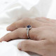 Anillo clásico romántico para mujer, de plata 925 con zafiro, Esmeralda, amatista, circonita, joyería de piedras preciosas, regalos de fiesta de boda al por mayor - malaquita tienda 36
