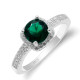 Anillo de circonia cúbica para mujer, de Plata de Ley 925 auténtica, con piedra cuadrada de circonita, regalo de aniversario de boda, joyería fina - malaquita tienda 36