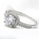 Anillo de Plata de Ley 925 auténtica y pura, piedra CZ, joyería de diamantes deslumbrantes, anillo de aniversario para fiesta de boda para mujer, regalo de joyería - malaquita tienda 36