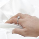 Anillo de Plata de Ley 925 auténtica y pura, piedra CZ, joyería de diamantes deslumbrantes, anillo de aniversario para fiesta de boda para mujer, regalo de joyería - malaquita tienda 36