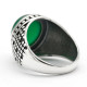 Anillo de Plata de Ley 925 auténtica para hombre, con piedra de ágata Natural, mosaico geométrico, diseño único, joyería fina, regalo - malaquita tienda 36