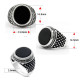 Anillo de Plata de Ley 925 auténtica para hombres, cadena de gotas de piedra de ágata Natural, joyería turca, anillo de boda, joyería fina Vintage - malaquita tienda 36