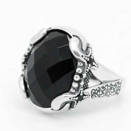 Anillo hecho a mano para hombre, de Plata de Ley 925 con piedra, diseño único Vintage, joyería fina para fiesta, regalo de moda Anillo hecho a mano para hombre, de Plata de Ley 925 con piedra, diseño único Vintage, joyería fina para fiesta, regalo de moda