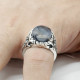 Anillo de Plata de Ley 925 sólida para hombres, piedra de ágata Natural y piedra CZ, anillos de boda turcos hechos a mano para hombres, joyería Vintage, anillo - malaquita tienda 36