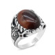 Anillo de plata de primera ley con Circonia cúbica para hombre y mujer, sortija, plata esterlina 925, Circonia cúbica, zirconia, circonita, zirconita, circón, Plata tailandesa, diseño único, joyería turca - malaquita tienda 36