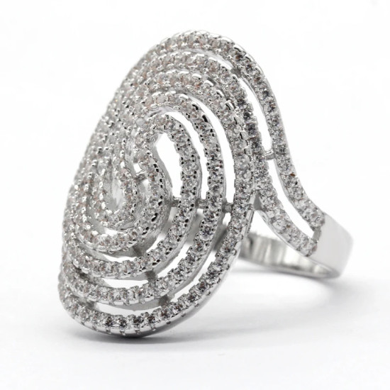 Nuevos anillos de moda para mujer, joyería nupcial de lujo para fiesta, anillo de compromiso de boda, hueco de alta calidad - malaquita tienda 36