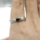 Anillos de plata esterlina 925 para mujer, joyería de moda, exquisitos anillos de circonita para pareja, regalos de compromiso grabados, 2 uds. - malaquita tienda 36