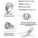 Anillo Vintage con piedra de ágata para hombre y mujer, Plata de Ley 925, piedra de ágata Natural, joyería hermosa, regalo de Navidad, Size6-12 - malaquita tienda 36