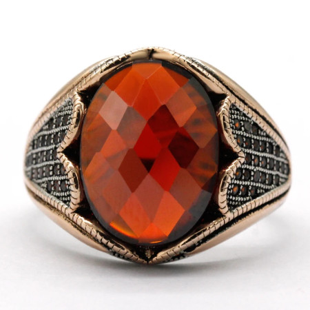 Anillo Vintage de Plata de Ley 925 para hombre y mujer, anillo de piedra de circón 5A, garantizado, diseño exquisito, joyería hermosa, regalo Anillo Vintage de Plata de Ley 925 para hombre y mujer, anillo de piedra de circón 5A, garantizado, diseño exquisito, joyería hermosa, regalo