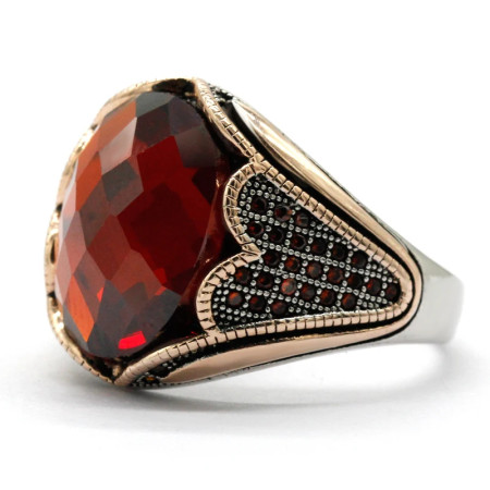 Anillo Vintage de Plata de Ley 925 para hombre y mujer, anillo de piedra de circón 5A, garantizado, diseño exquisito, joyería hermosa, regalo Anillo Vintage de Plata de Ley 925 para hombre y mujer, anillo de piedra de circón 5A, garantizado, diseño exquisito, joyería hermosa, regalo