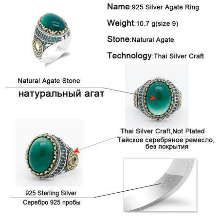 Anillo de plata esterlina 925 para hombre, sortija de trébol de circón verde, joya de la suerte para hombre, joya para fiesta/compromiso de boda Anillo de plata esterlina 925 para hombre, sortija de trébol de circón verde, joya de la suerte para hombre, joya para fiesta/compromiso de boda