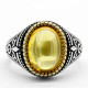 Anillo de plata de primera ley y circón para hombre, sortija, plata esterlina 925, Circonia cúbica, zirconia, circonita, zirconita, zirconita, estilo Punk, turco - malaquita tienda 36