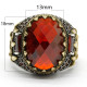Anillo de Plata de Ley 925 con Zirconia para hombre, conjunto de joyería con diseño de garra de dedo, estilo Hip Hop, Punk, turco, Popular, regalo de joyas de fiesta - malaquita tienda 36