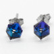 Pendientes prismáticos de Plata de Ley 925 para mujer, aretes de tuerca de CZ transparente, joyería de moda 2021 - malaquita tienda 36