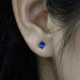 Pendientes prismáticos de Plata de Ley 925 para mujer, aretes de tuerca de CZ transparente, joyería de moda 2021 - malaquita tienda 36