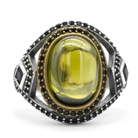 Anillo de Plata de Ley 925 con circón para hombre, joyería religiosa de diseño hueco, estilo Punk, turco, minimalista, para fiesta de cóctel Anillo de Plata de Ley 925 con circón para hombre, joyería religiosa de diseño hueco, estilo Punk, turco, minimalista, para fiesta de cóctel