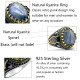 Anillo de joyería de estilo Punk turco para hombre con cianita Natural azul cielo, anillo de esmalte de circonia cúbica Retro de Plata de Ley 925, regalos para hombres y mujeres - malaquita tienda 36