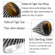 Anillo de Plata de Ley 925 pura para hombre, piedra de ojo de tigre Natural, sencillo, clásico, elegante, hecho a mano, joyería exquisita, regalo - malaquita tienda 36