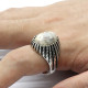 Anillo de piedra de ágata loca Natural para hombres y mujeres, diseño clásico de estilo Punk, anillo turco de ágata de Plata de Ley 925, regalo de joyería para hombres - malaquita tienda 36