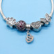 Pulsera clásica de Plata de Ley 925 con forma de corazón, mariposa rosa, corazón de amor, fabricación de joyería - malaquita tienda 36