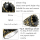 Anillo de Plata de Ley 925 para hombre, conjunto de garra de flores exquisitas, estilo Punk, Retro, hecho a mano, anillo de compromiso turco - malaquita tienda 36