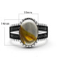 Anillo de plata de ley s925 con piedra Natural, estilo Punk turco, moda Retro, anillos de boda clásicos para hombres y mujeres - malaquita tienda 36