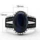 Anillo de plata de ley S925, Ojo de tigre azul Natural, regalo hecho a mano, estilo Punk, exquisito - malaquita tienda 36