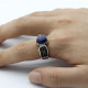Anillo de lapislázuli Natural para hombre y mujer, de Plata de Ley 925, anillo turco hecho a mano, estilo Punk turco, joyería de lujo - malaquita tienda 36