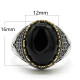 Nuevo Anillo de Plata de Ley 925 para hombres y mujeres con piedra de ágata Natural, diseño de tendencia turco hecho a mano, joyería exquisita Punk - malaquita tienda 36