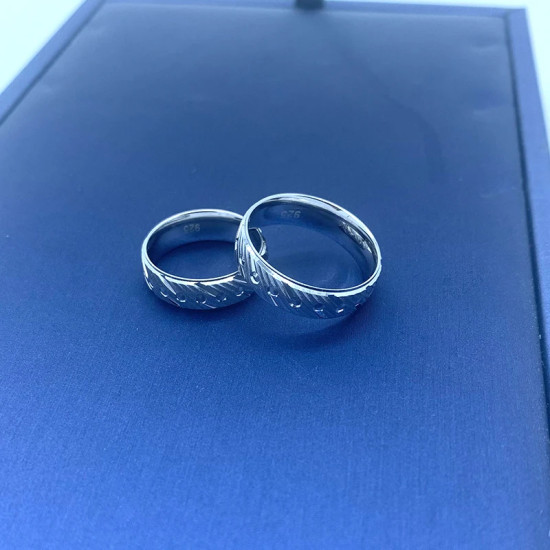 Anillo de Plata de Ley 925 para hombre y mujer, estilo clásico, diseño exquisito, anillo de boda único, regalo exquisito - malaquita tienda 36