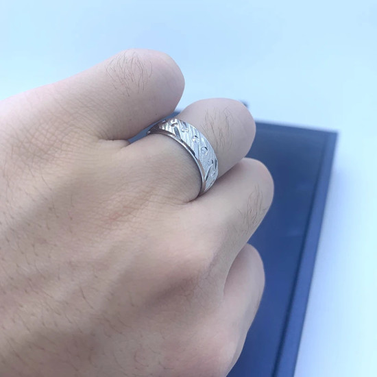 Anillo de Plata de Ley 925 para hombre y mujer, estilo clásico, diseño exquisito, anillo de boda único, regalo exquisito - malaquita tienda 36