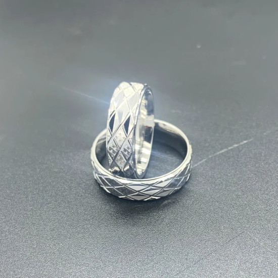 Anillos de pareja de Plata de Ley 925 para hombres y mujeres, estilo clásico, diseño exquisito, anillo de boda, regalo del Día de San Valentín, nuevo estilo - malaquita tienda 36