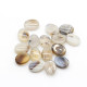 Piedra Natural de ágata del océano, cuentas ovaladas de gran grosor, anillo colgante, pendientes, accesorios de joyería - malaquita tienda 36