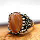Anillo de Plata de Ley 925 con piedra de cuarzo Natural para hombre, conjunto de joyería para amantes del estilo Punk Vintage, conjunto de anillos, anillo de plata tailandesa para mujer - malaquita tienda 36