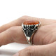 Anillo de Plata de Ley 925 con piedra de cuarzo Natural para hombre, conjunto de joyería para amantes del estilo Punk Vintage, conjunto de anillos, anillo de plata tailandesa para mujer - malaquita tienda 36