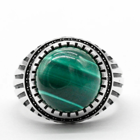 Anillo de plata 925 Vintage de malaquita Natural para hombre, regalo, anillo del Día conmemorativo, anillo de estilo Punk Vintage, conjunto de joyería, anillo para mujer Anillo de plata 925 Vintage de malaquita Natural para hombre, regalo, anillo del Día conmemorativo, anillo de estilo Punk Vintage, conjunto de joyería, anillo para mujer