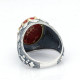 Anillo de Plata de Ley 925 sólida para hombre y mujer, anillo de ágata Natural hecho a mano, anillo de Türkiye, joyería Retro de moda, regalo del Día de San Valentín - malaquita tienda 36