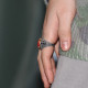 Anillo de Plata de Ley 925 sólida para hombre y mujer, anillo de ágata Natural hecho a mano, anillo de Türkiye, joyería Retro de moda, regalo del Día de San Valentín - malaquita tienda 36
