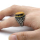Anillo de Plata de Ley 925 para hombre y mujer, sortija de ojo de tigre Natural, conjunto de joyería Premium para pareja - malaquita tienda 36