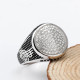 Anillo clásico de Plata de Ley 925 para hombre, anillo de circonita cúbica transparente de rodio, conjunto de joyería exquisita, anillo de pareja de San Valentín - malaquita tienda 36