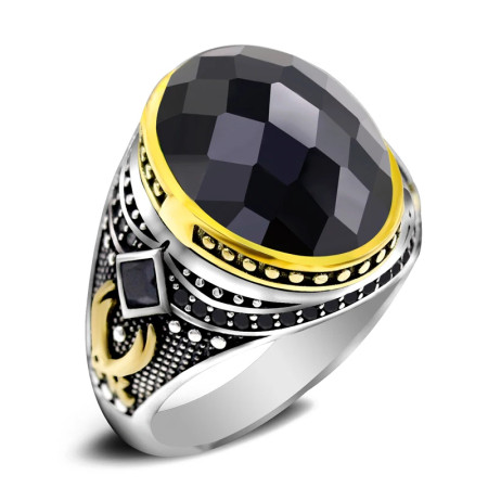 Tgürkiye-Anillo de Plata de Ley 925 para hombre y mujer, conjunto de joyería de circonita negra, anillos de esmalte de CZ para pareja Vintage, envío gratis Tgürkiye-Anillo de Plata de Ley 925 para hombre y mujer, conjunto de joyería de circonita negra, anillos de esmalte de CZ para pareja Vintage, envío gratis