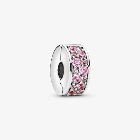 Clip fijo de cuentas de plata S925, regalo de niña, verde, rosa, blanco, adecuado para su propia pulsera DIY, regalo de joyería, regalo de cumpleaños Clip fijo de cuentas de plata S925, regalo de niña, verde, rosa, blanco, adecuado para su propia pulsera DIY, regalo de joyería, regalo de cumpleaños