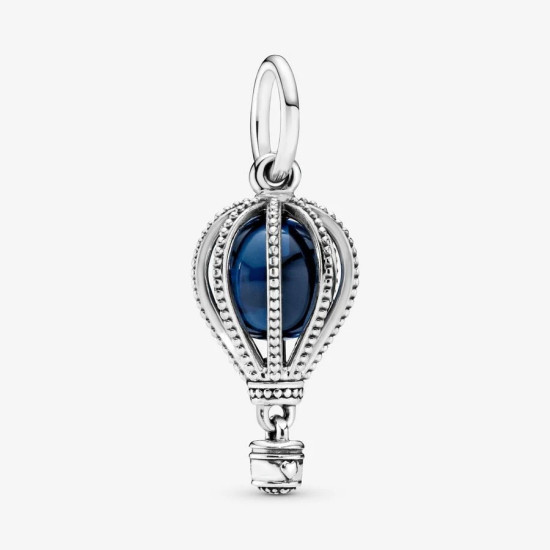 Colgante de cuentas de plata S925 para niña, pulsera de bricolaje adecuada para bricolaje, globo de aire caliente, estrella, Luna, avión, tierra, regalo de joyería - malaquita tienda 36