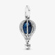 Colgante de cuentas de plata S925 para niña, pulsera de bricolaje adecuada para bricolaje, globo de aire caliente, estrella, Luna, avión, tierra, regalo de joyería - malaquita tienda 36