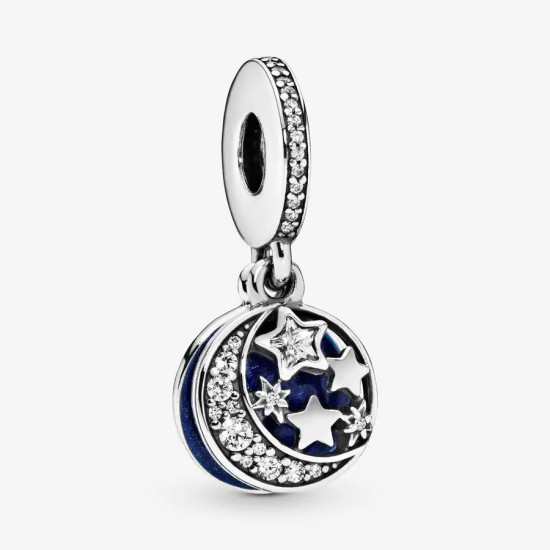 Colgante de cuentas de plata S925 para niña, pulsera de bricolaje adecuada para bricolaje, globo de aire caliente, estrella, Luna, avión, tierra, regalo de joyería - malaquita tienda 36