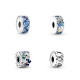 Joyería de perlas de plata S925 DIY, regalo para niñas, adecuado para pulseras DIY, hebillas de mariposa, Serie de conchas marinas - malaquita tienda 36