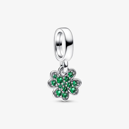 Joyería de plata S925 para niña, brazalete de trébol, regalo de la suerte Joyería de plata S925 para niña, brazalete de trébol, regalo de la suerte