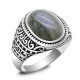 Anillo de plata 925 para hombre con labradorita Natural, joyería de plata, regalos del Día de San Valentín, anillos de compromiso para hombre y mujer, regalos - malaquita tienda 36